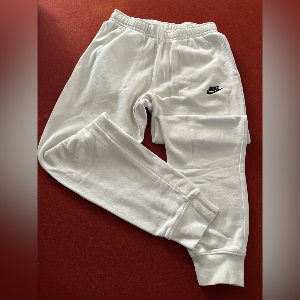 Nike White Terry Cloth Shorts